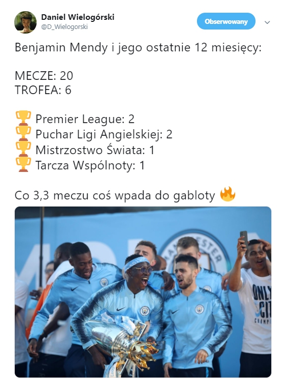 Co TYLE MECZÓW Mendy zdobywa trofeum! :D